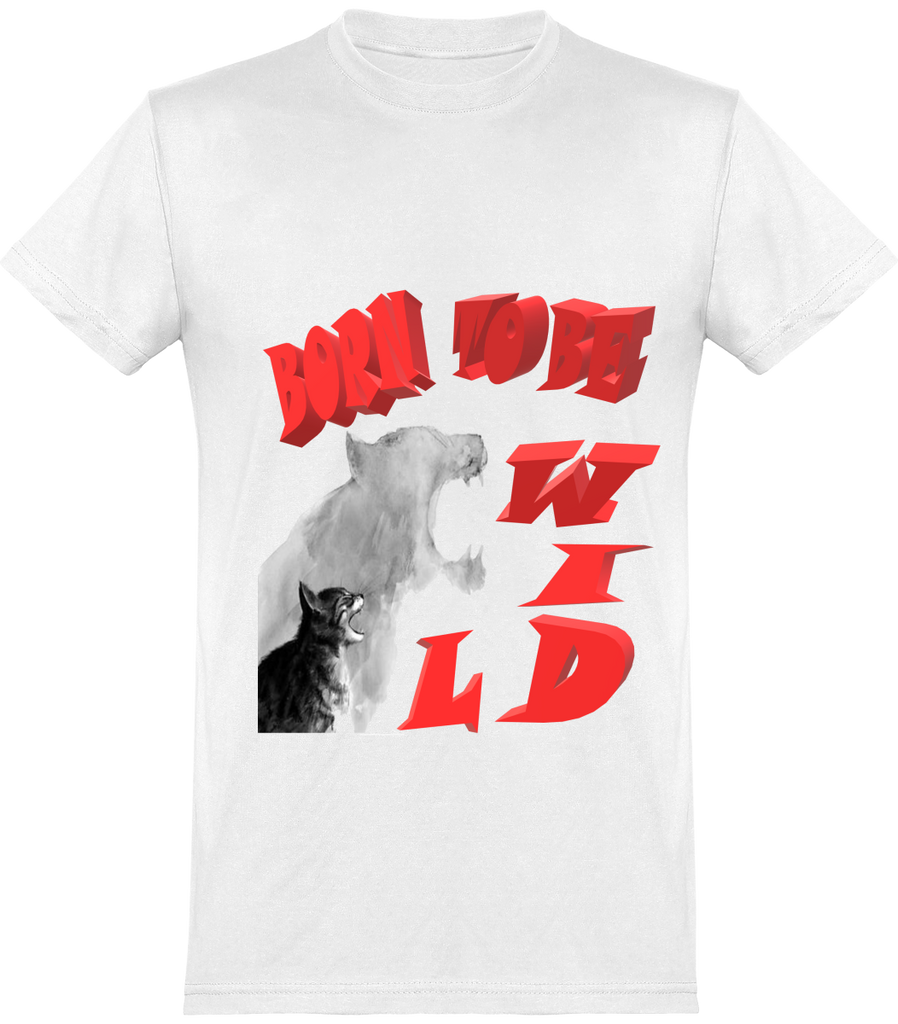 T-Shirt Homme "Born to be wild " coupe classique - motiVale Design
