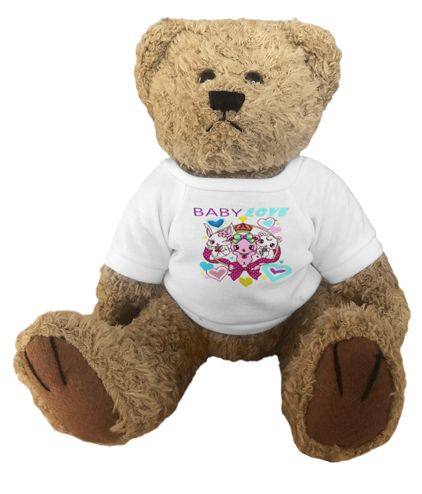 Peluche Ourson Teddy avec T-shirt - motiVale Design