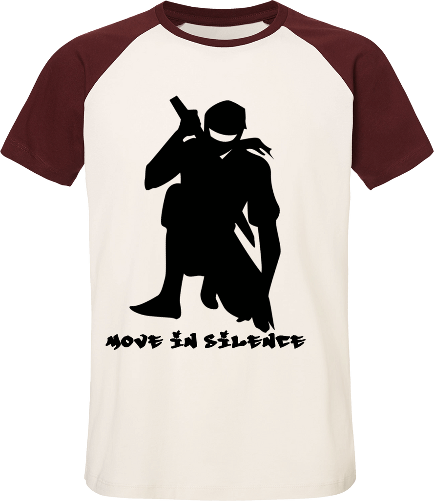 T-shirt Bio Unisexe Ninja "move in silence" - motiVale Design