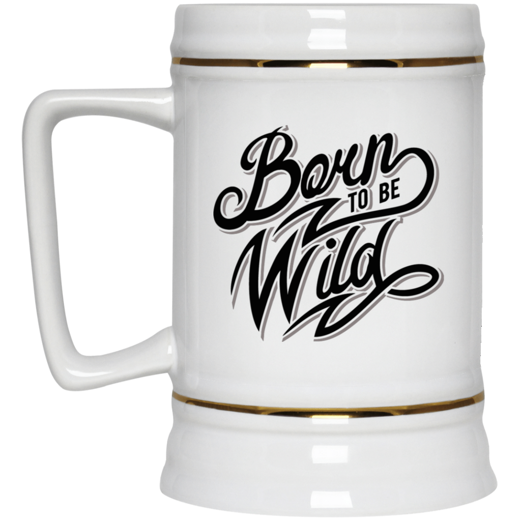 Chope à bière avec logo original "born to be wild" - motiVale Design