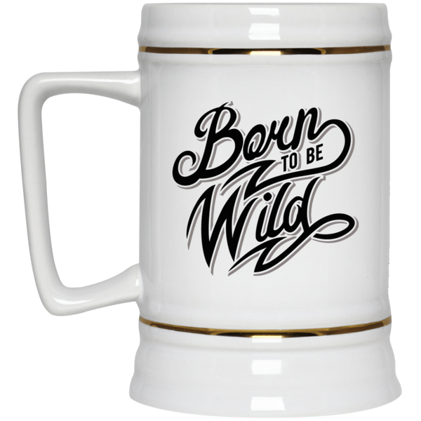 Chope à bière avec logo original "born to be wild" - motiVale Design