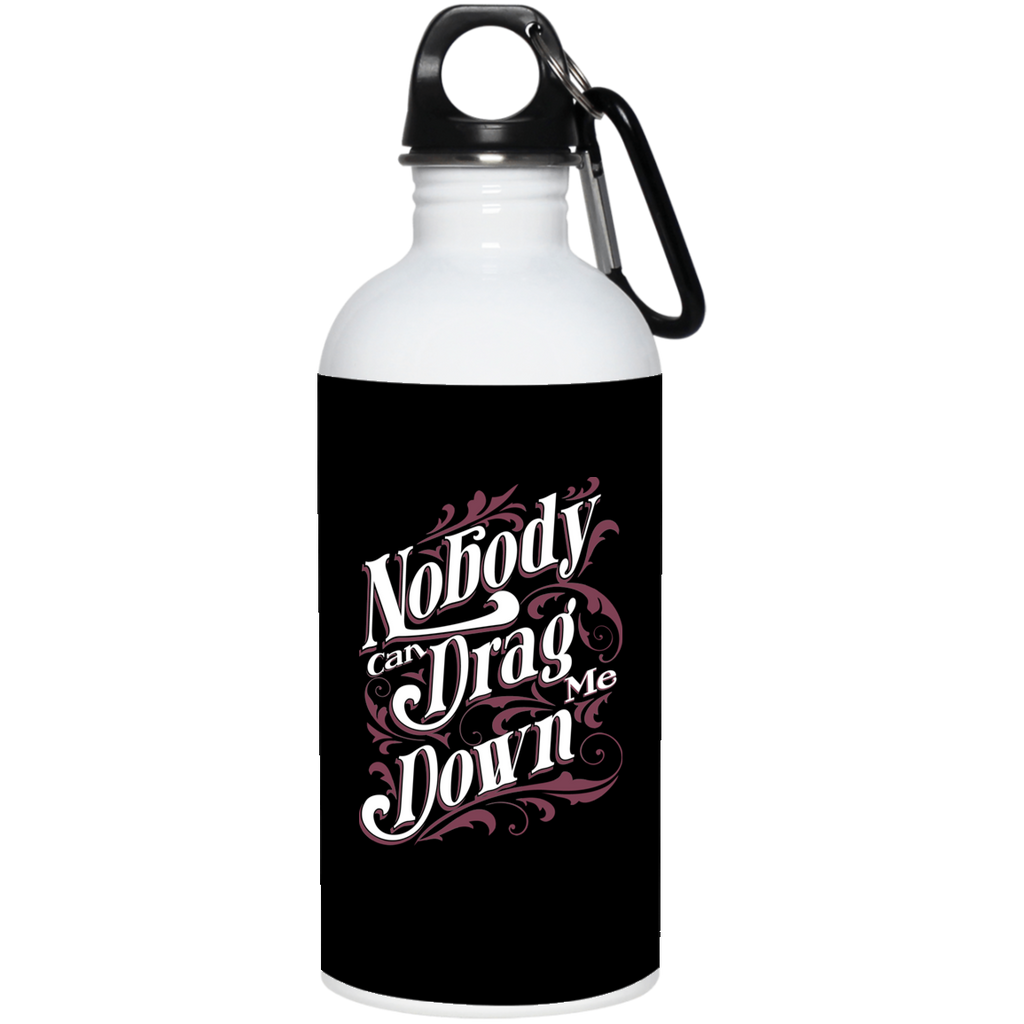 bouteille en acier inoxydable colorée "Nobody can drag me down" - motiVale Design