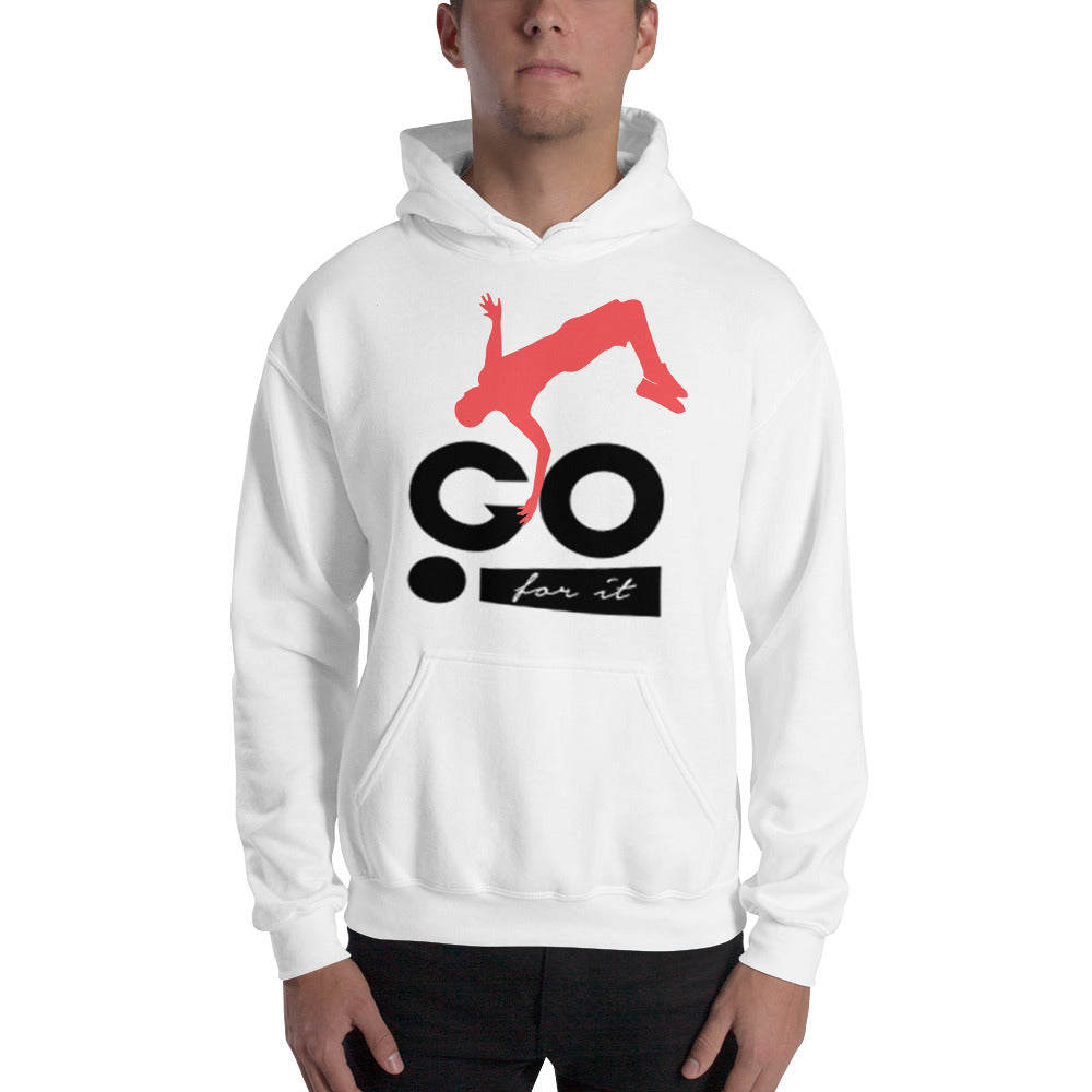 Sweatshirt à capuche unisexe GO FOR IT - motiVale Design