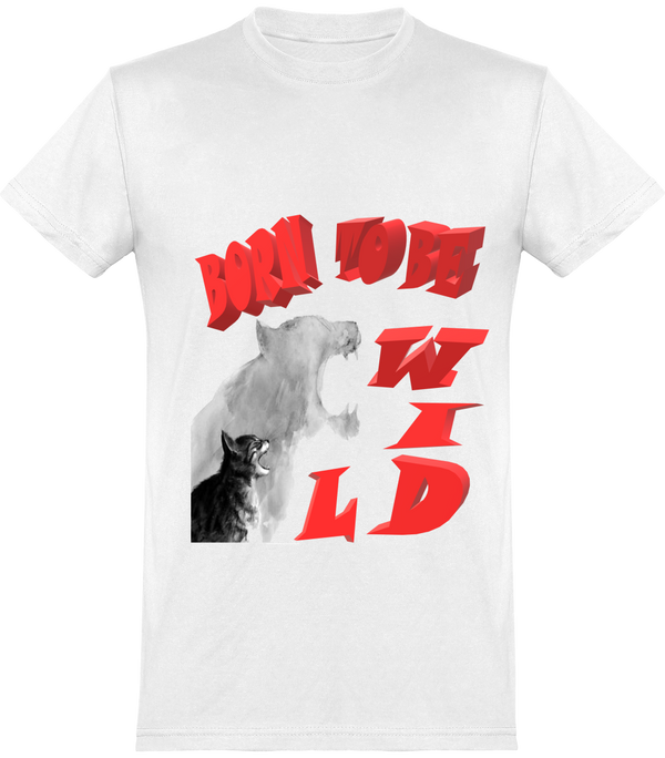 T-Shirt Homme "Born to be wild " coupe classique - motiVale Design