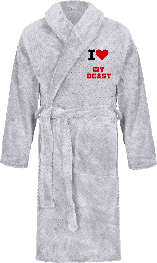 Peignoir Homme  motiVale design LOVE MY BEAST - motiVale Design
