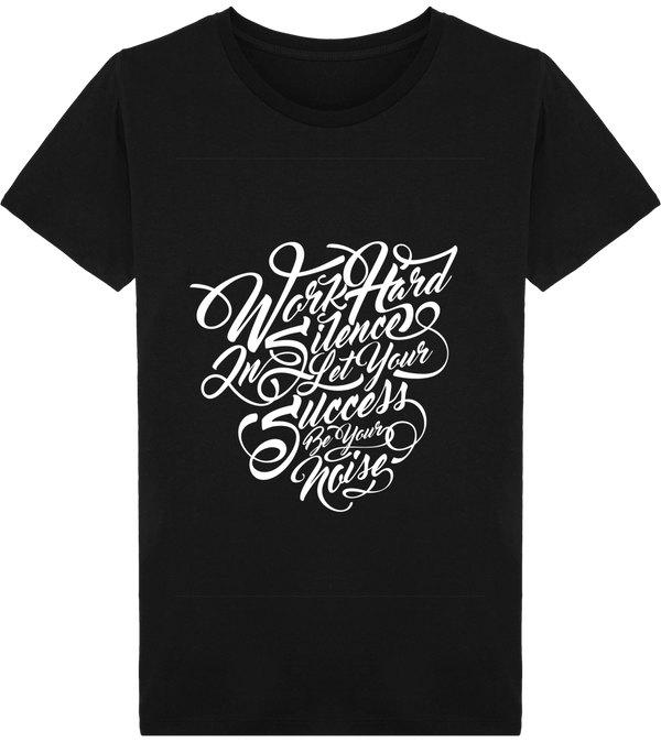 T-Shirt homme bio "Work hard in silence, let your succes..." - motiVale Design