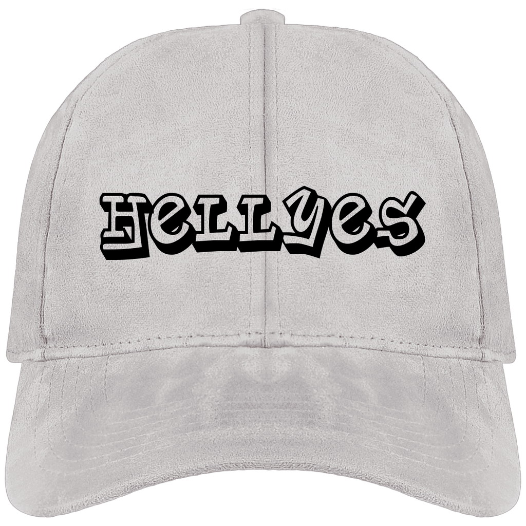 Casquette Tendance Unisexe aspect Daim "Hell Yes" - motiVale Design