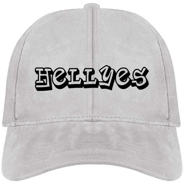 Casquette Tendance Unisexe aspect Daim "Hell Yes" - motiVale Design