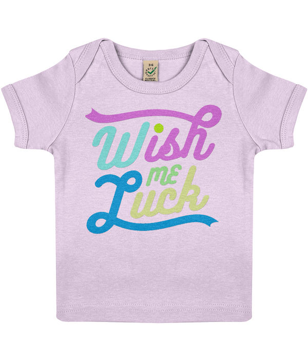 T-shirt bio Bébé WISH ME LUCK - motiVale Design