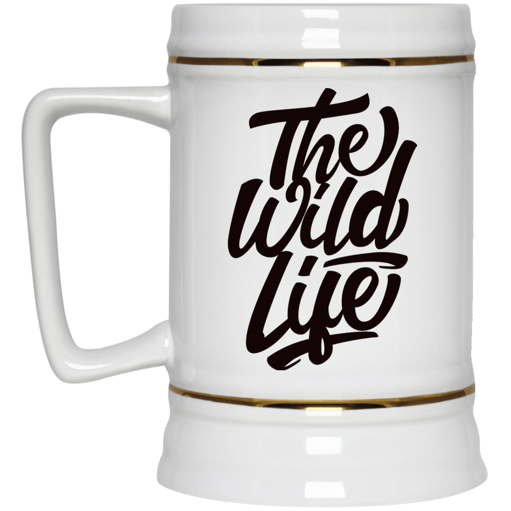 Chope à bière avec logo original "the wild life" - motiVale Design
