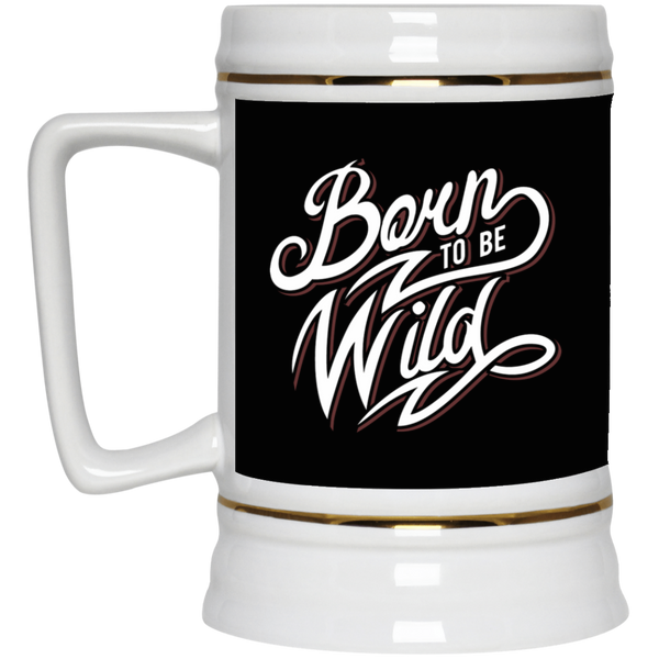 Chope à bière avec logo original "born to be wild" - motiVale Design