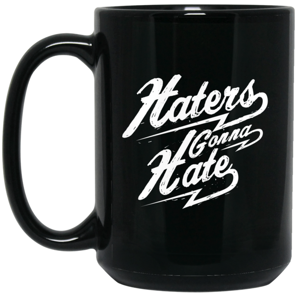 Mug noir élégant "Hatters gonna hates" - motiVale Design