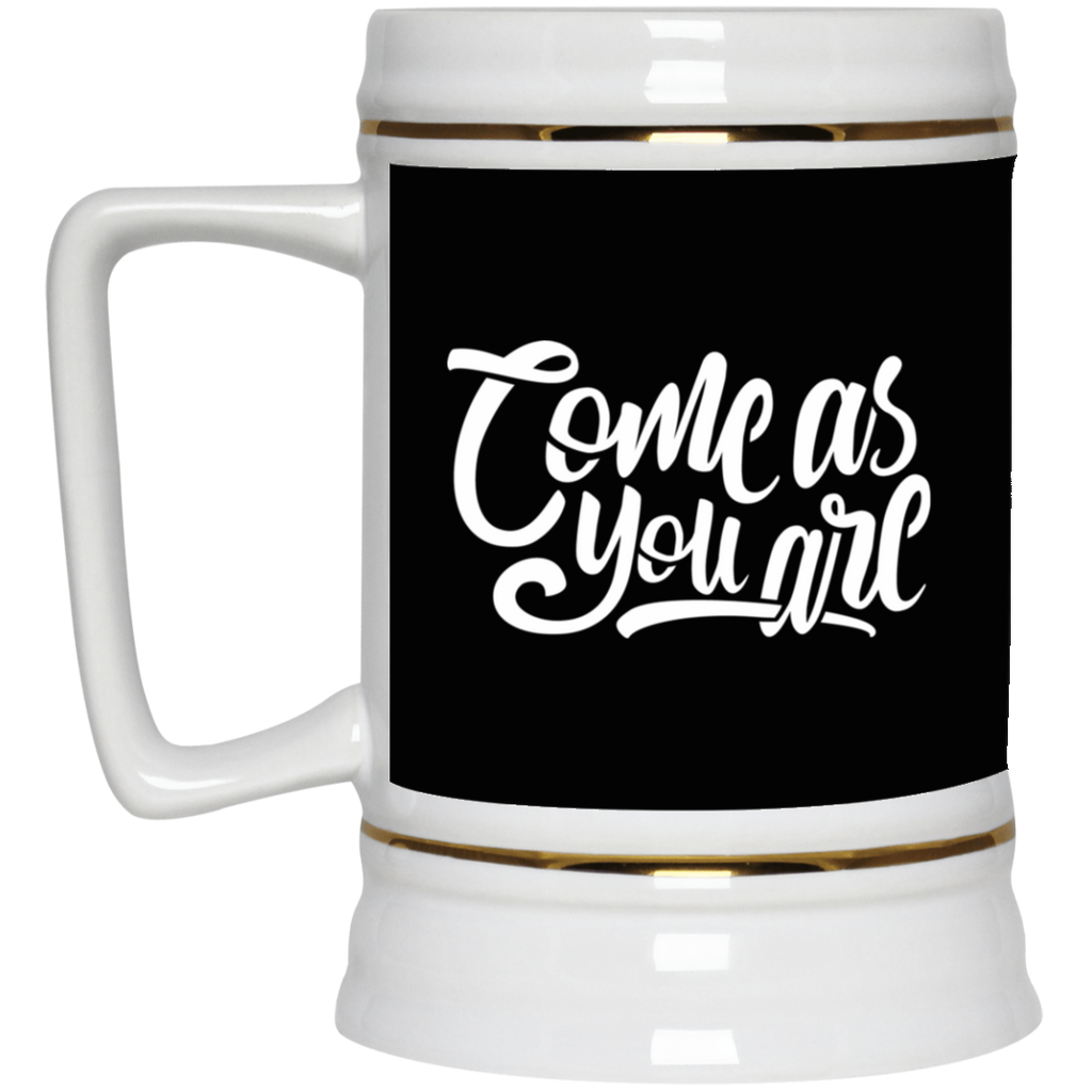 Chope à bière avec logo original "come as you are" - motiVale Design