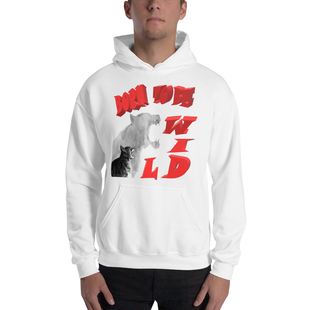 Sweatshirt  à capuche BORN TO BE WILD - motiVale Design