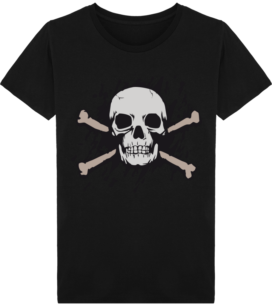 T-Shirt bio tête de mort pour homme - motiVale Design